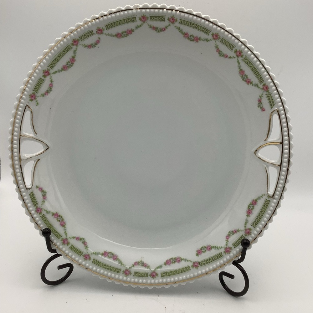 Vintage PK Silesia Germany Reticulated Serving Plate